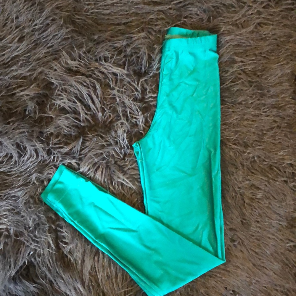 American Apparel green leggings!